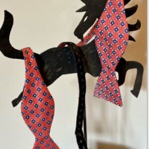 ROOSTER Men's 100% Silk Bow Tie